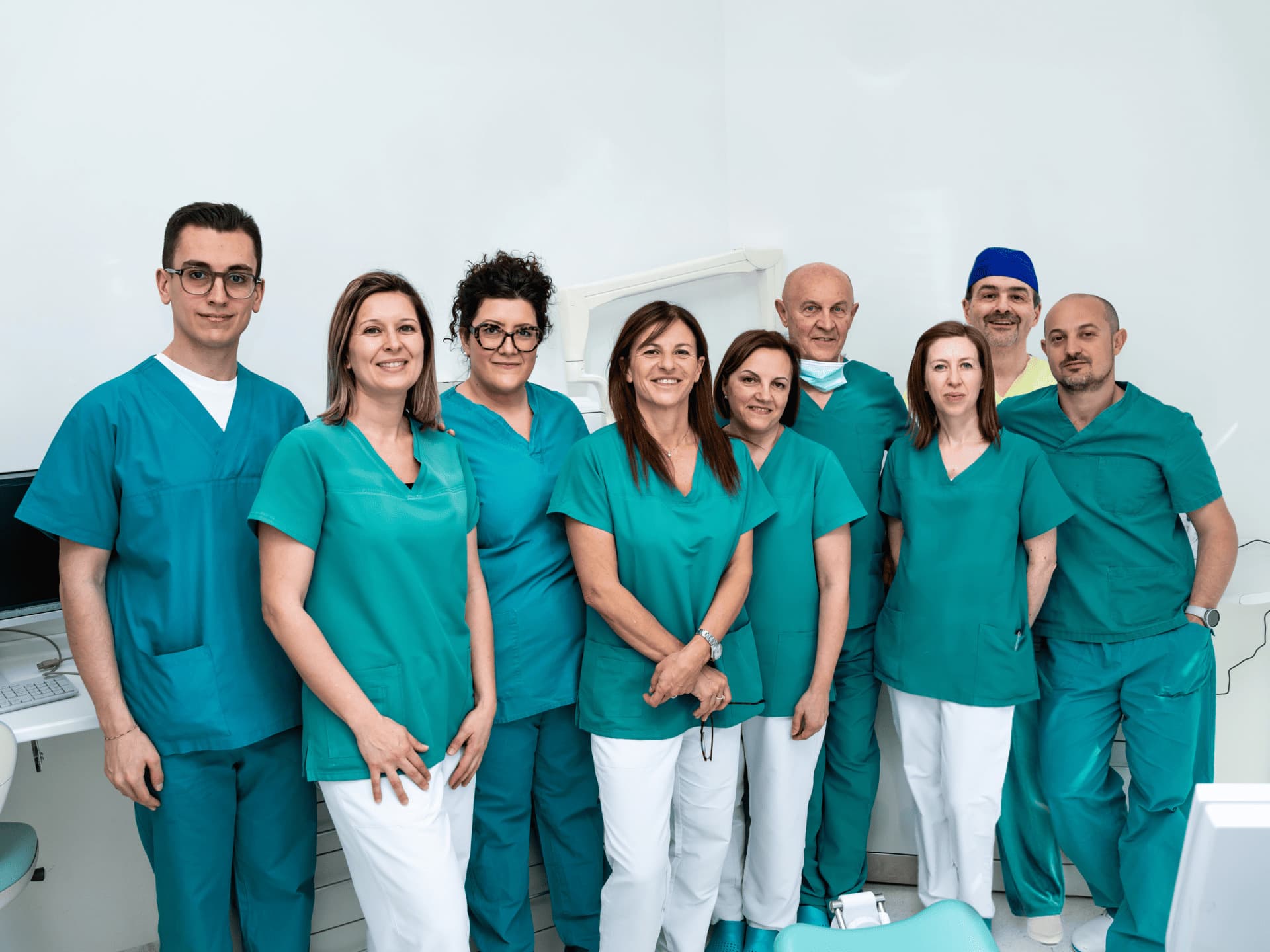 Il team di specialisti dello studio medico Daleffe a Romano di Lombardia